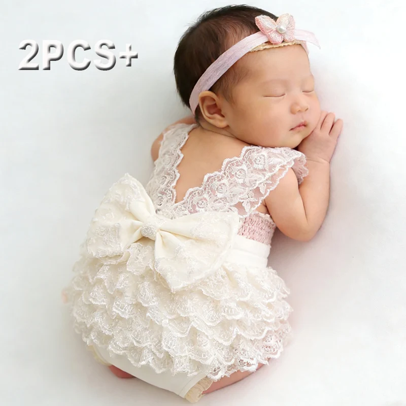 Baby Clothing Brand - Ylsteed – ensemble barboteuse en dentelle