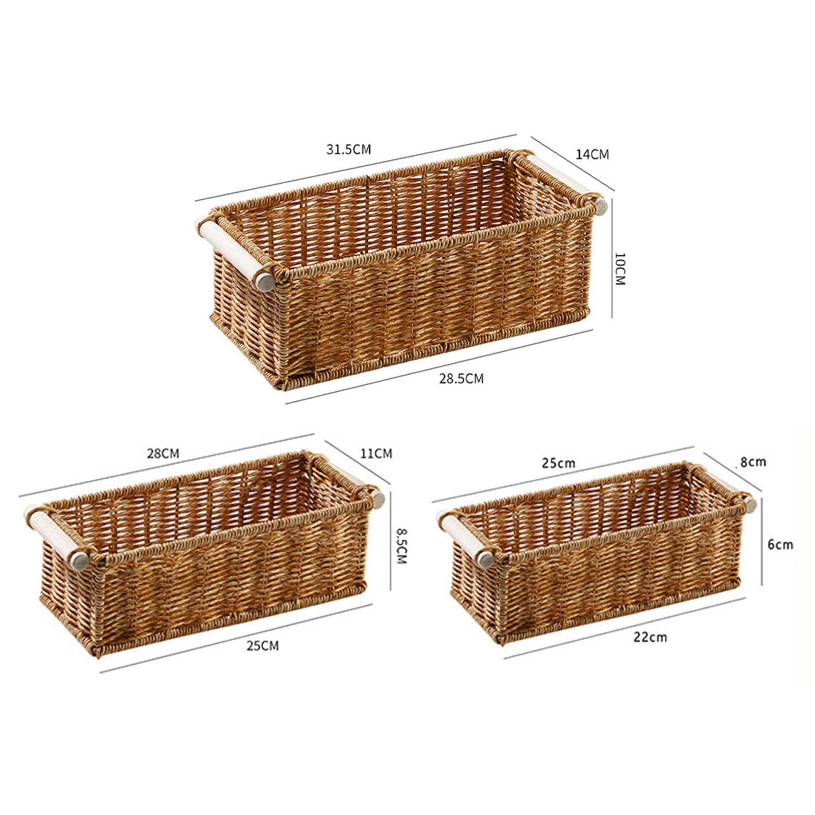 Baby Clothing Basket - Panier de rangement en Imitation rotin,
