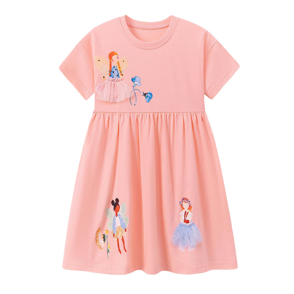 Baby Clothing Drawing - Robes d'été à manches courtes pour