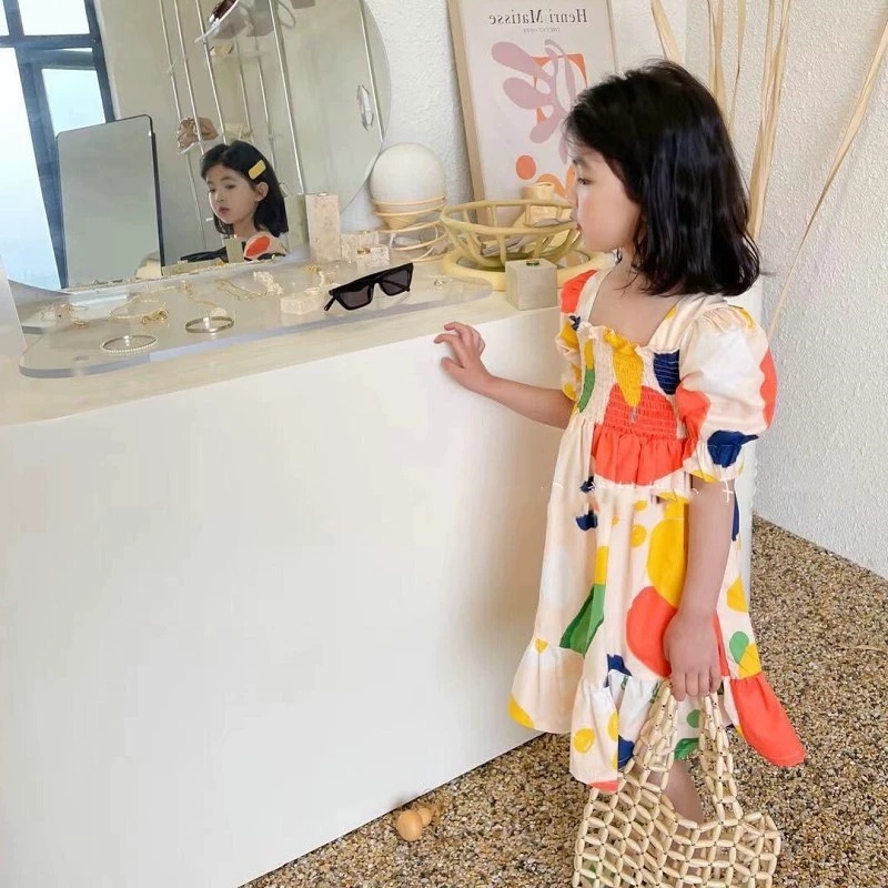 Robe de princesse froissée col - Baby Clothing Drawing avis et prix