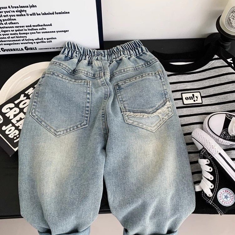 Pantalon en jean ample en coto - Baby Clothing Drawing avis et prix